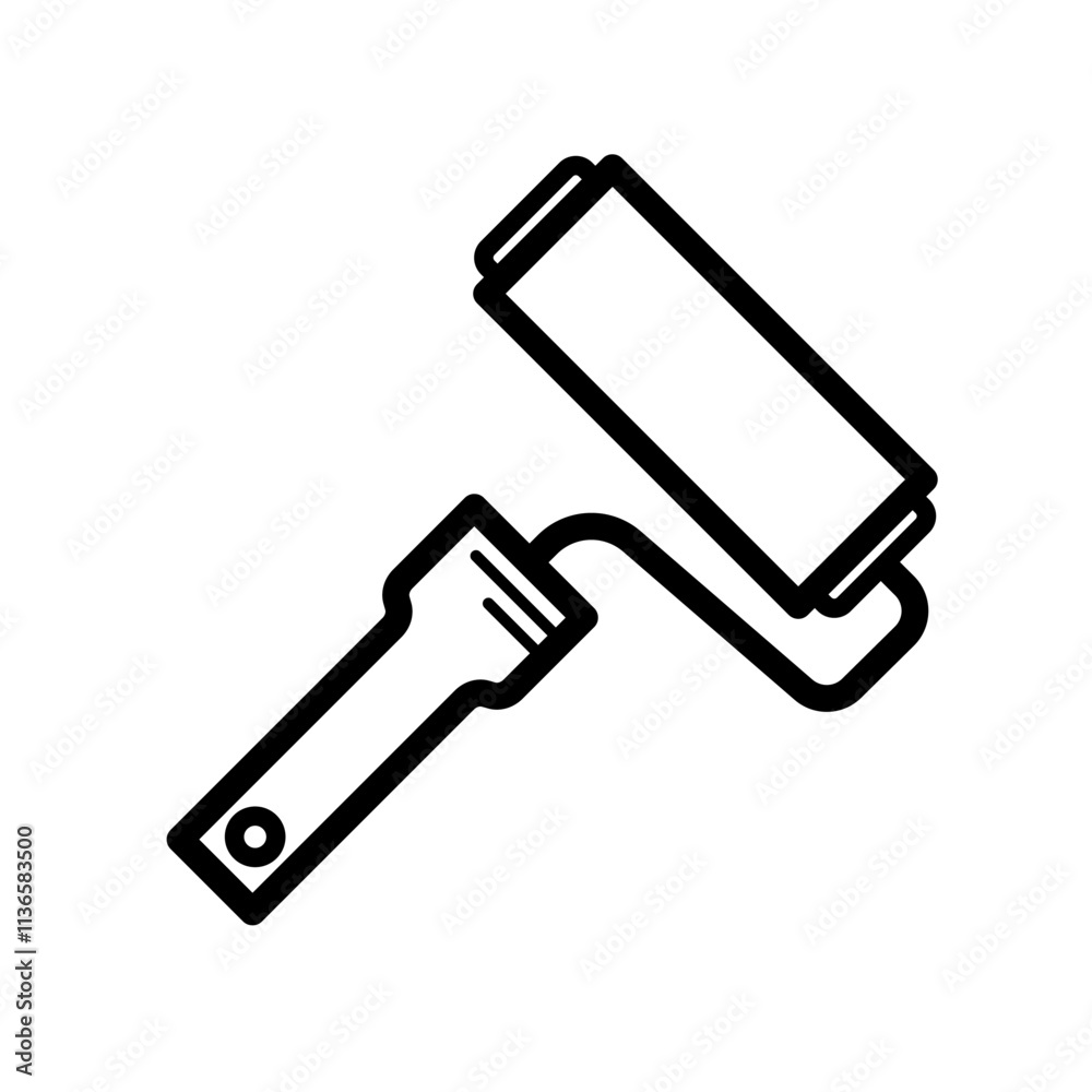 paint roller - vector icon