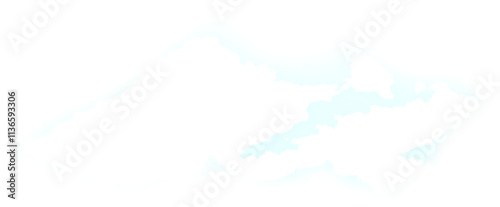 White clouds isolated on transparent background