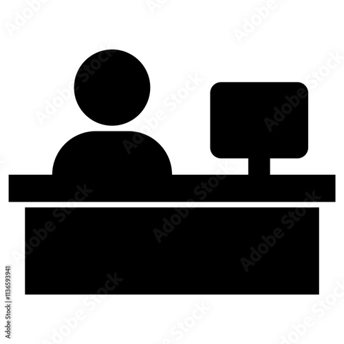 cashier icon vector