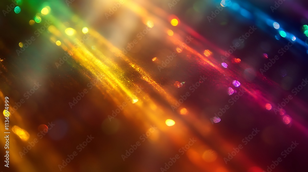 Bold rainbow spectrum blending seamlessly into soft light Bold rainbow spectrum blending seamlessly into soft light