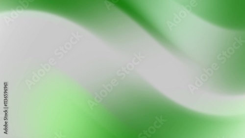 A soft, abstract gradient design in green and white, creating a smooth, flowing effect with gentle curves and a calming, serene atmosphere