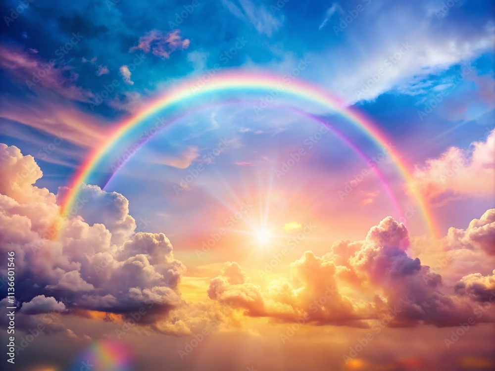 Pastel Rainbow Sky Macro Photography - AI Generated Image, Stunning Nature, Dreamy Colors Pastel Rainbow Sky Macro Photography - AI Generated Image, Stunning Nature, Dreamy Colors