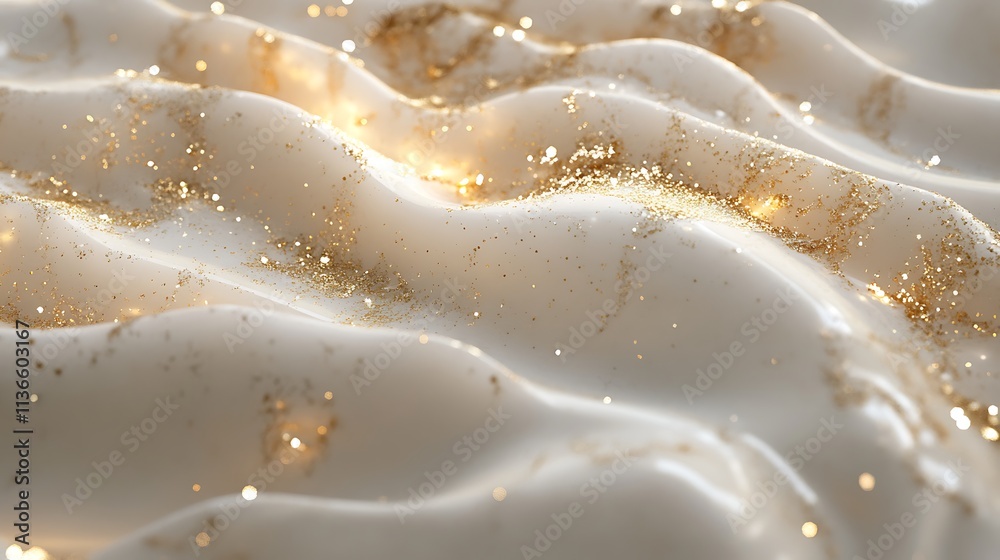 Subtle ivory surface with scattered golden sparkles and glowing accents Subtle ivory surface with scattered golden sparkles and glowing accents