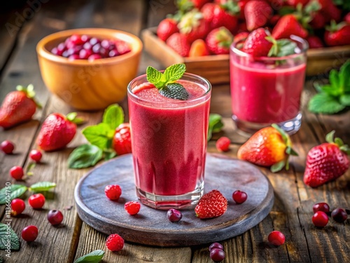 Wallpaper Mural Pink & Red Smoothie Recipes: Creamy Fruit & Veggie Breakfast Blend Torontodigital.ca