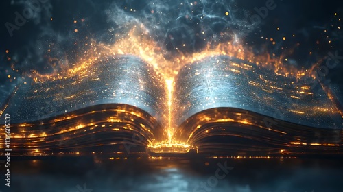 Wallpaper Mural Igniting imagination enchanted open book fantasy realm digital art Torontodigital.ca