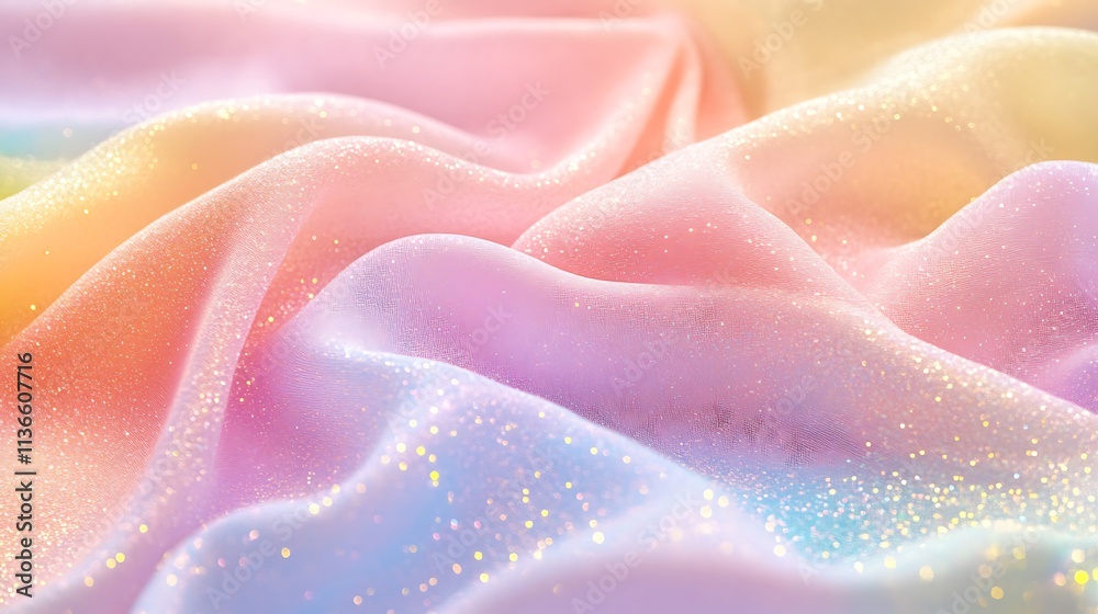 Soft gradient transitioning through rainbow colors with gentle sparkles Soft gradient transitioning through rainbow colors with gentle sparkles