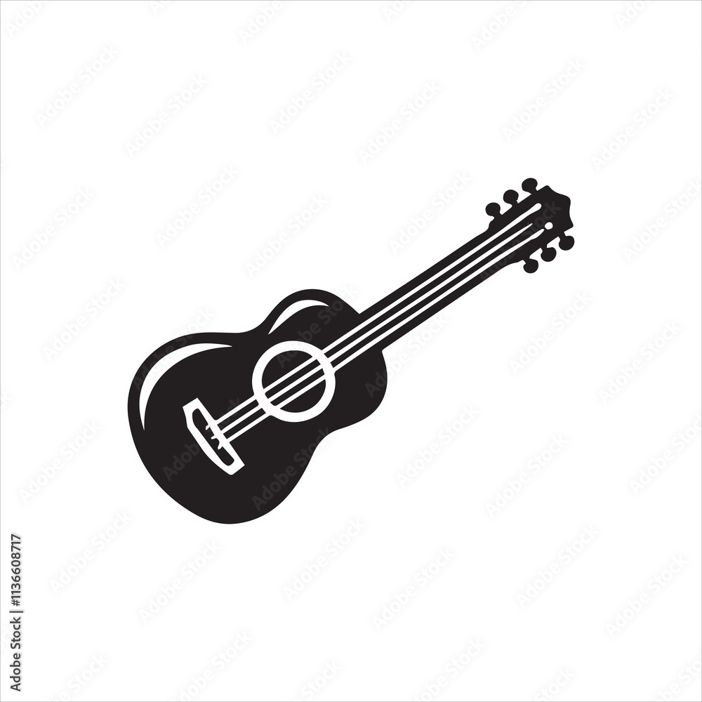 Fototapeta premium guitar isolated on white