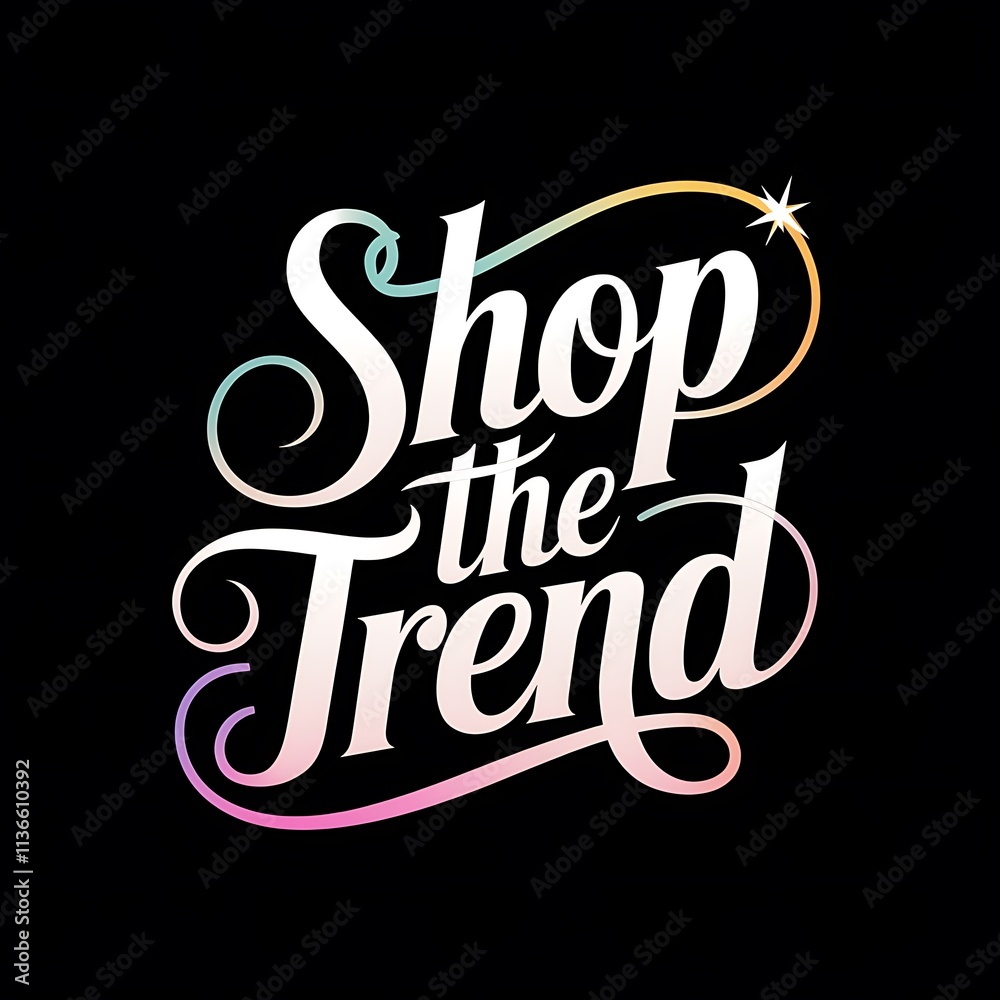 Obraz premium Shop the Trend Stylish Fashionable Apparel Design