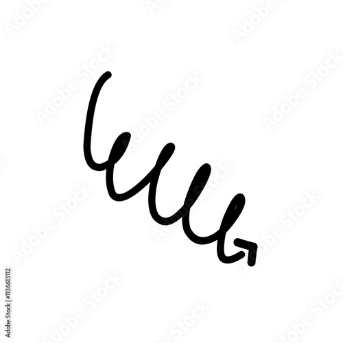 curved arrow