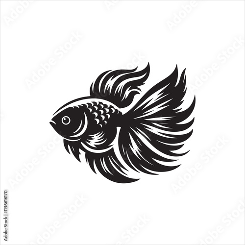 black and white fish