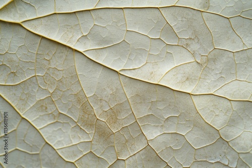 Textured surface of brittle dried leaves presenting intricate patterns in natural hues