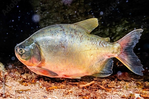 Tambaqui Colossoma macropomum traditional Brazilian freshwater fish from the Amazon and Pantanal. photo