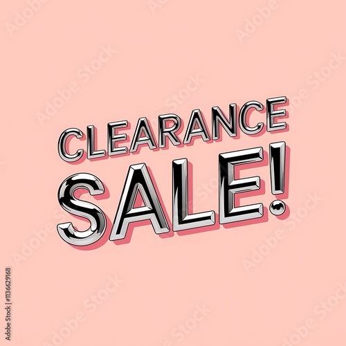Clearance Sale Announcement in Stylish Typography