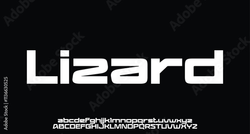 Abstract technology futuristic alphabet font. digital space typography vector illustration design