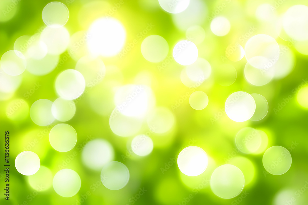 Abstract bokeh background of bright green leaves and sunlight, perfect for spring or summer themes. Abstract bokeh background of bright green leaves and sunlight, perfect for spring or summer themes.