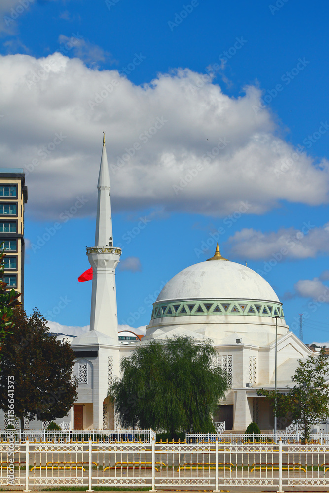 Martyrs Mosque on July 15. Pendik, Istanbul, Turkey