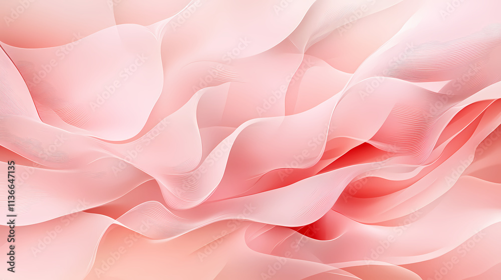 Obraz premium Soft seamless zephyr design on a rosy pink background, soft, texture, abstract, dreamy, seamless. Zephyrine. Illustration