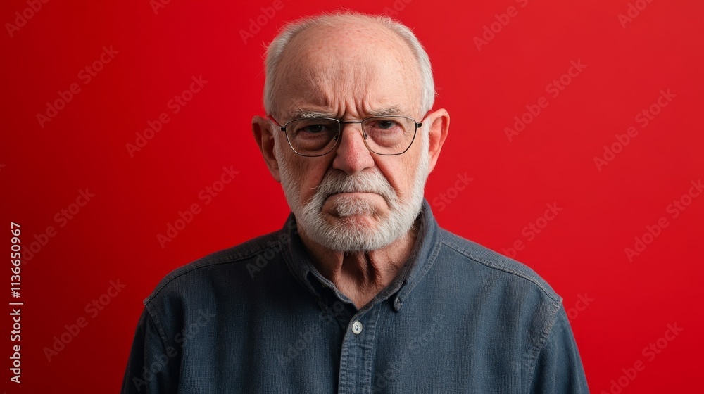Angry aggressive rude grandpa composition background Angry aggressive rude grandpa composition background