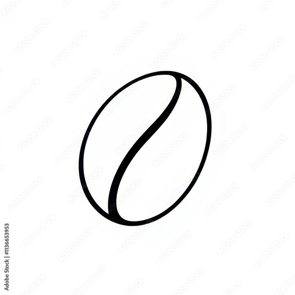 coffee bean icon on white background
coffee bean icon on white background