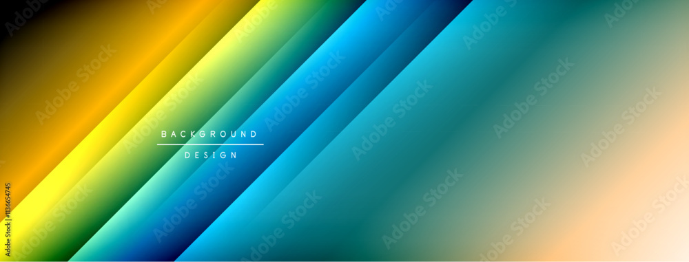 Dynamic shadow lines with gradient colors geometric background Dynamic shadow lines with gradient colors geometric background