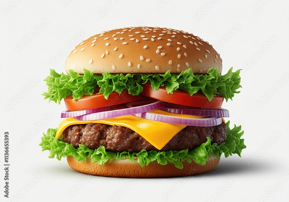 delicious fast food, burger, hamburger, cheeseburger, isolated on white background delicious fast food, burger, hamburger, cheeseburger, isolated on white background