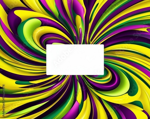 Mardi gras mask, beads and feathers decor background
