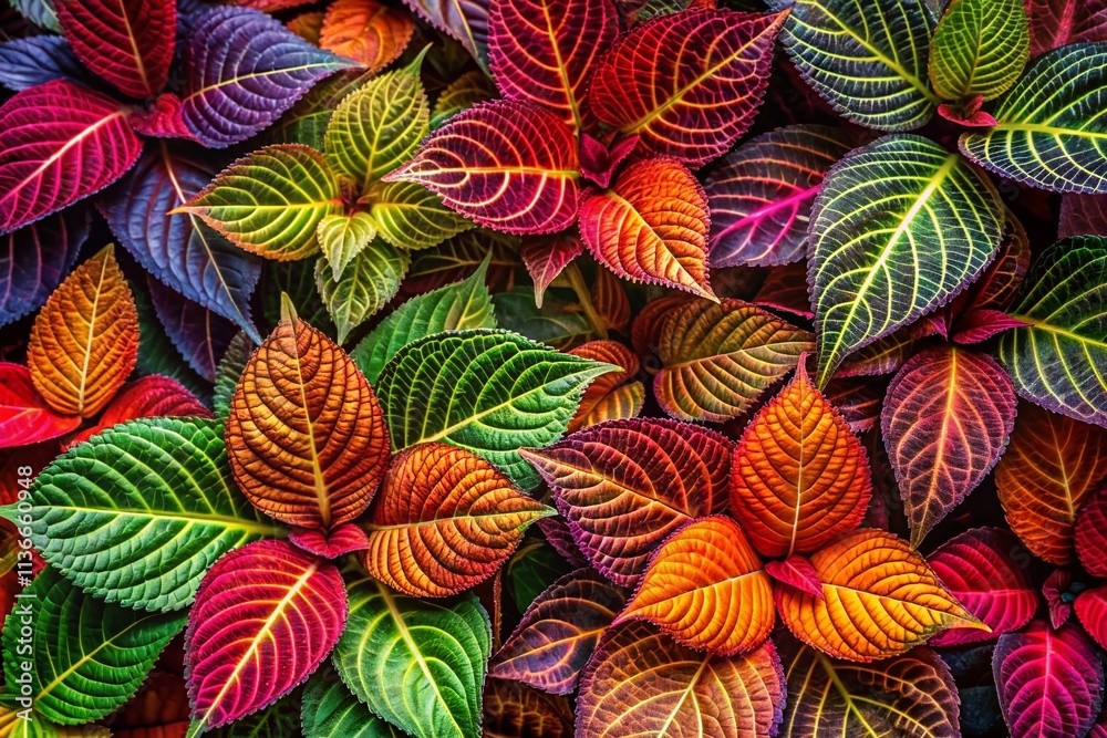 custom made wallpaper toronto digitalVibrant and Colorful Leaves Creating a Lively Artistic Pattern for Decorative Designs and Wallpaper Projects, Perfect for Nature-Inspired Interiors and Backgrounds