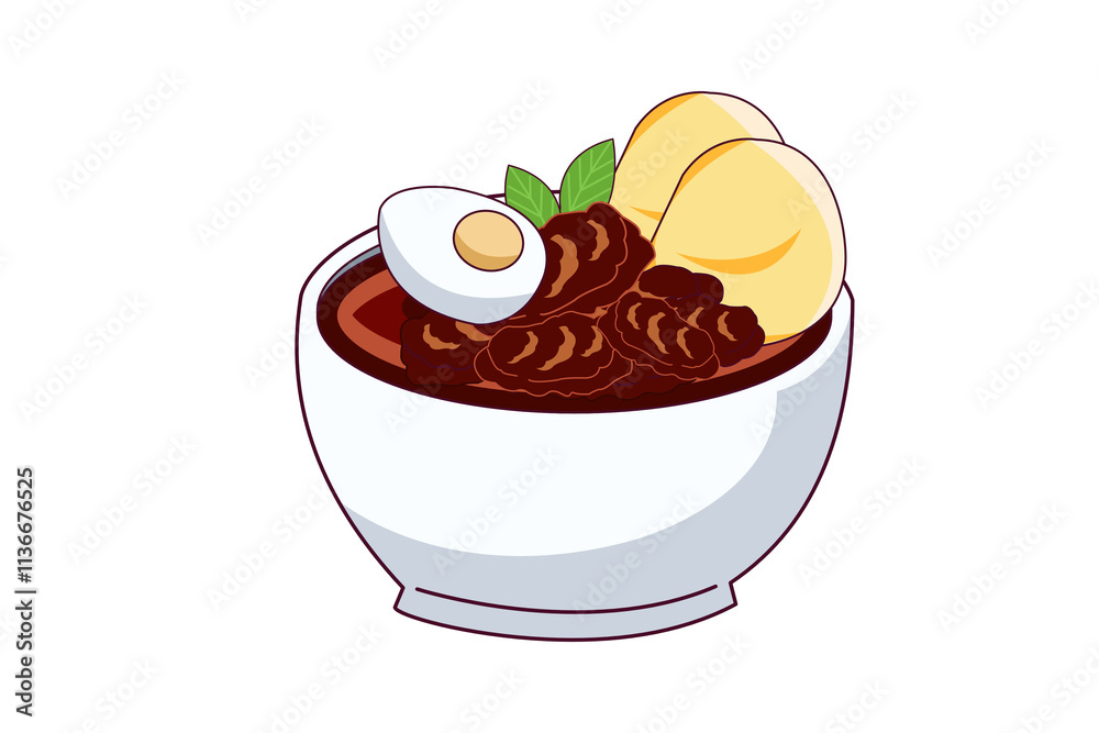 Indonesian Food Illustration Indonesian Food Illustration