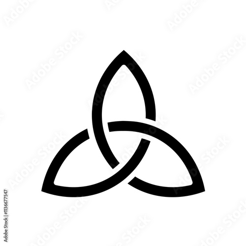Triquetra, celtic trinity knot