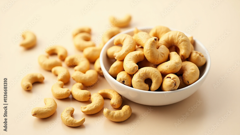 Cashews: Delicious, crunchy, and nutritious nuts. Perfect for healthy snacking, cooking, or gourmet treats. Enjoy roasted, salted, or raw for any occasion.