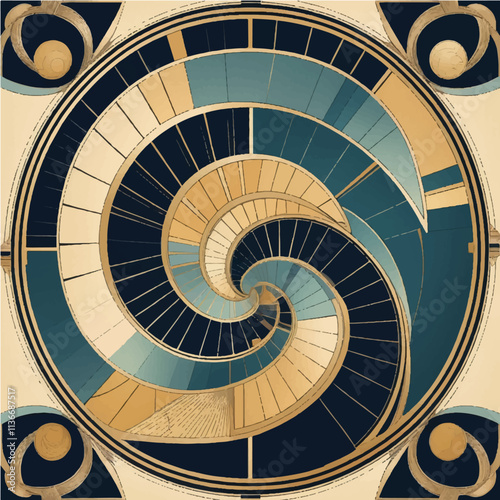abstract background with spiral