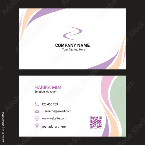 Minimalist , Professional, Elegant , Modern Business Card Design Templet . Business card Layout Design for you.