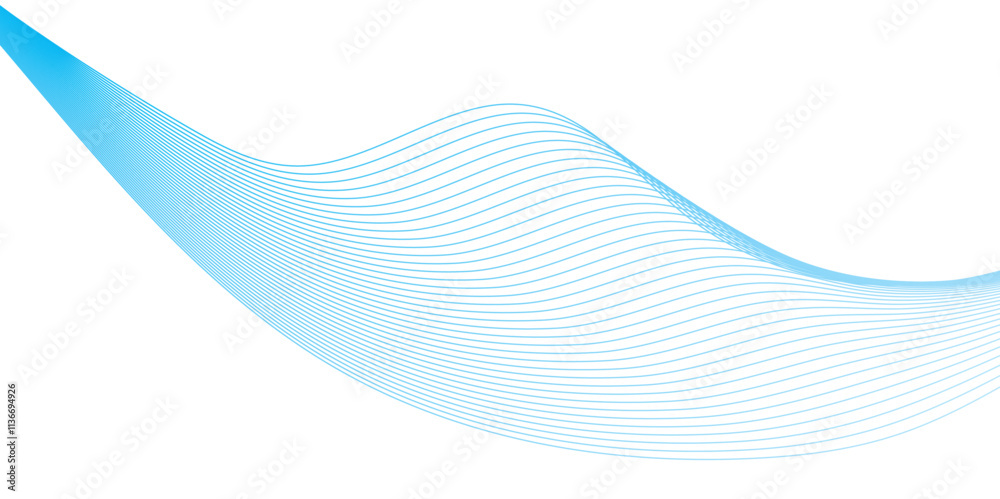 Abstract soft blue glowing wave curved lines background. Digital frequency track equalizer. Vector illustration. Abstract soft blue glowing wave curved lines background. Digital frequency track equalizer. Vector illustration.