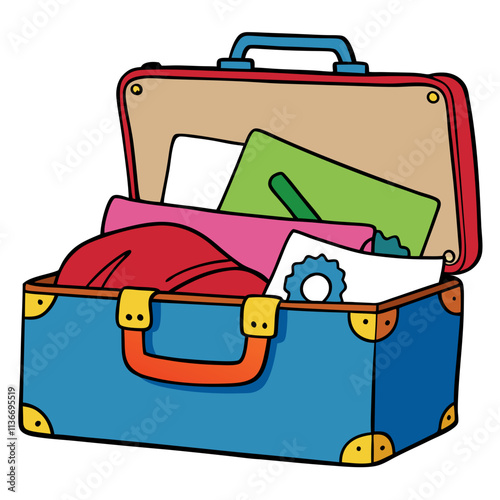 illustration of a suitcase with suitcases