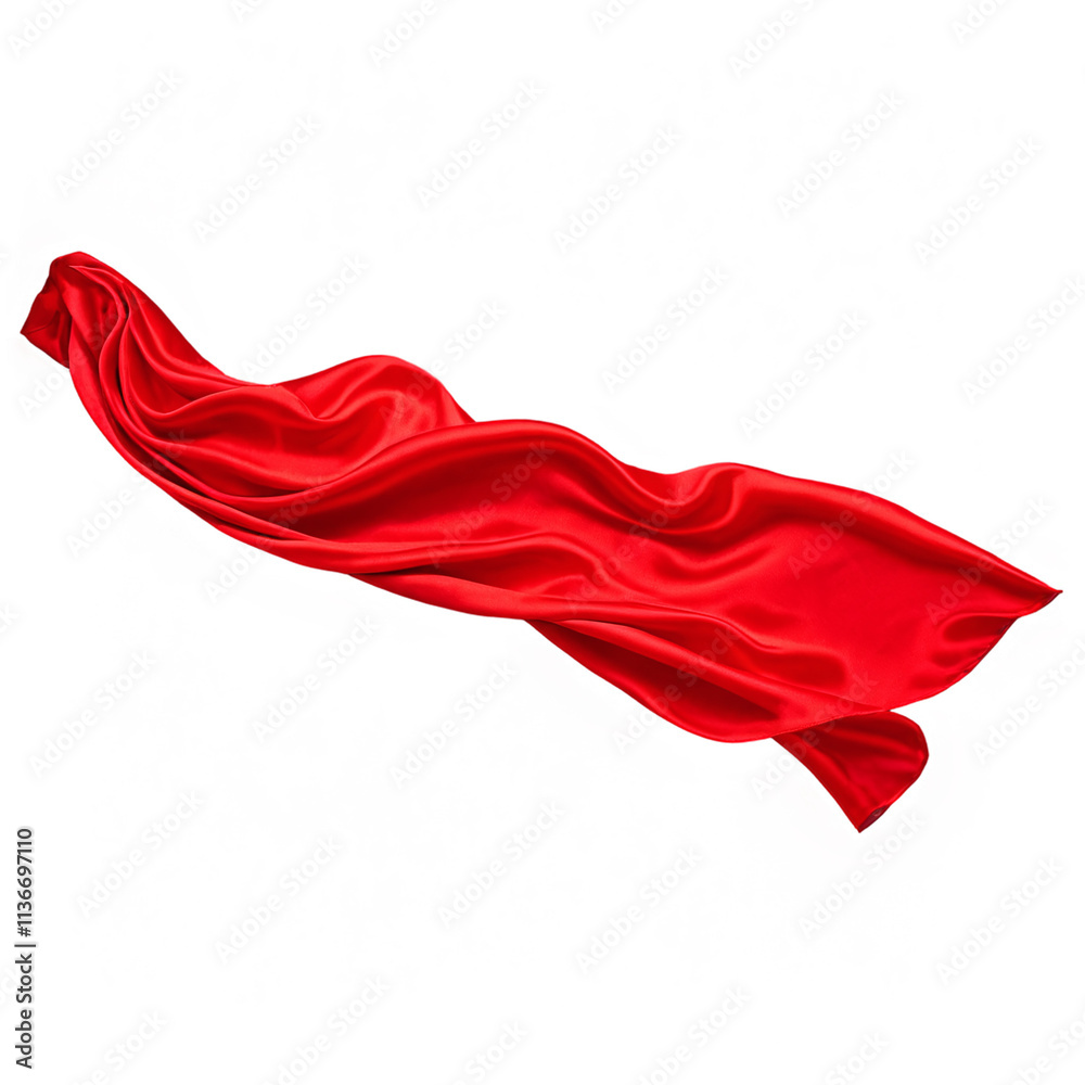 flying in the wind silk red fabric isolated on transparent background flying in the wind silk red fabric isolated on transparent background