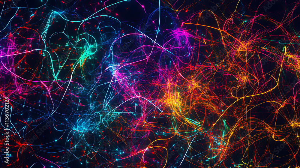 Obraz premium abstract background with glowing lines