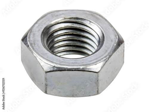 Hex Nut, Isolated on White Background PNG.AI GENERATED photo