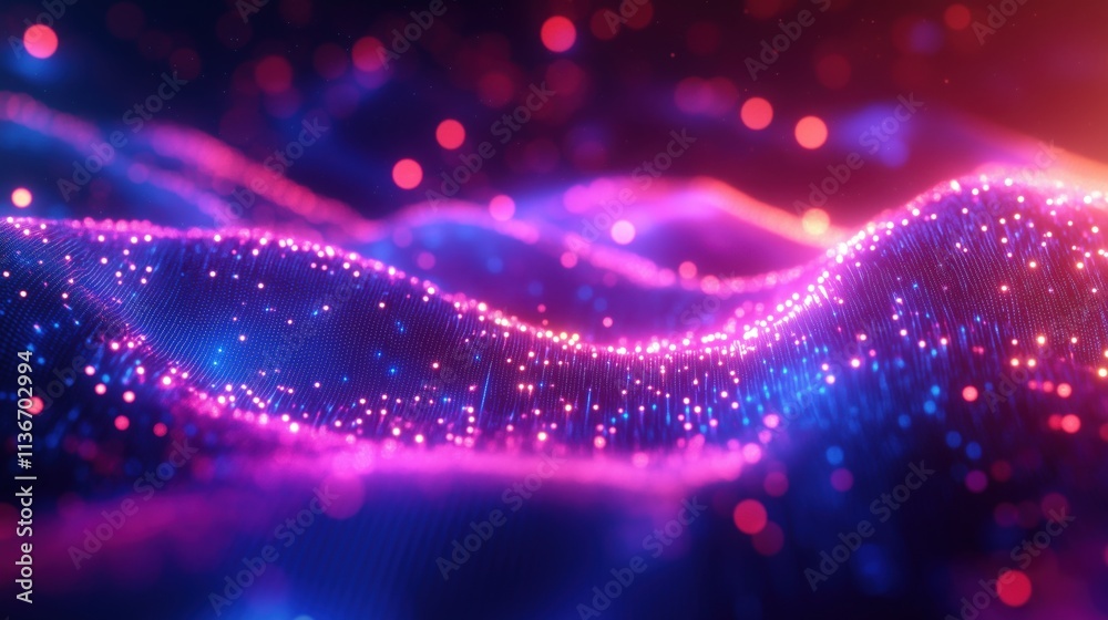 Cybernetic graphic representation of virtualization with dynamic data flows and radiant network nodes
