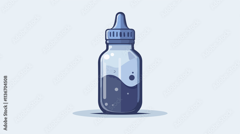 Modern Thin Line Feeding Bottle Icon for Web and Mobile Usage Modern Thin Line Feeding Bottle Icon for Web and Mobile Usage