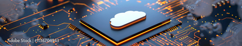 Cloud Storage and Data Management Technology Concept photo