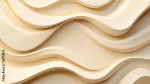 Abstract beige wavy background texture.