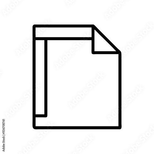 page holder icon, book lovers day line art, book lovers day icon - simple black line art icon of page holder, for book lovers day celebrations. book lovers day vector art.