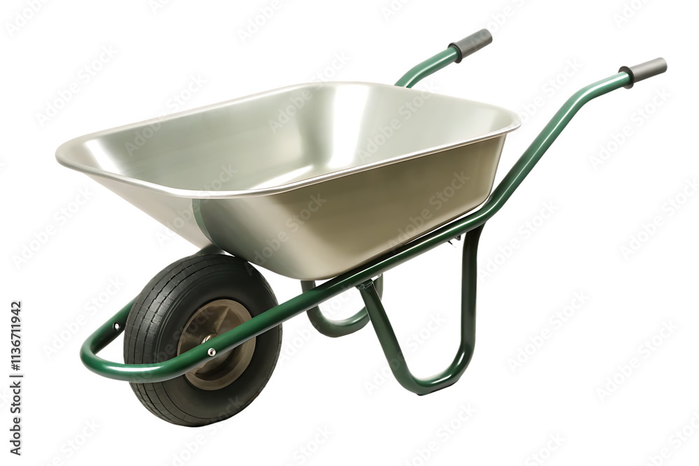 wheelbarrow isolated on white background PNG.AI GENERATED wheelbarrow isolated on white background PNG.AI GENERATED