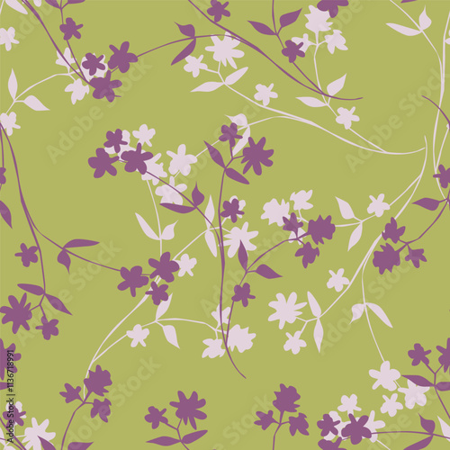 Floral seamless background - pattern for continuous replicate. See more seamless backgrounds in my portfolio