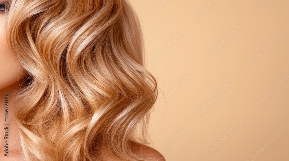 A woman with long, wavy blonde hair A woman with long, wavy blonde hair