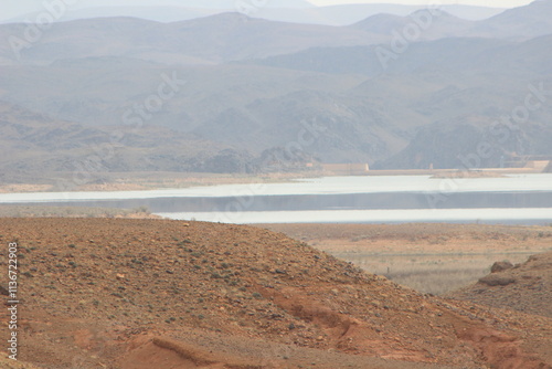 Ouarzazate Lake in Morocco Called Barrage El Mansour Eddahbi