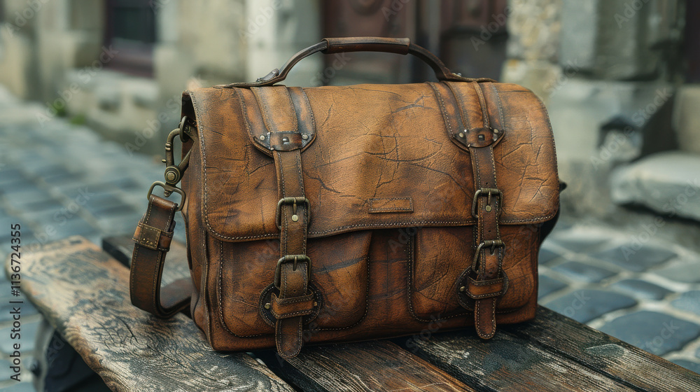 The illustration of an antique bag in retro style shows the renewal of antique items. The illustration of an antique bag in retro style shows the renewal of antique items.