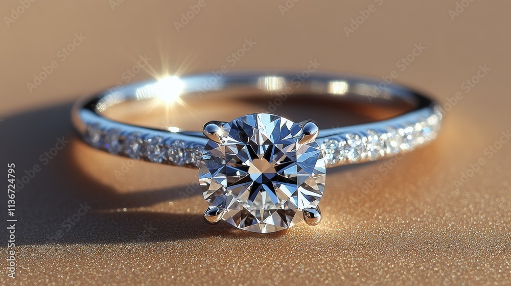 Elegant rose gold engagement ring with sparkling diamond centerpiece on soft pink flower petals Elegant rose gold engagement ring with sparkling diamond centerpiece on soft pink flower petals