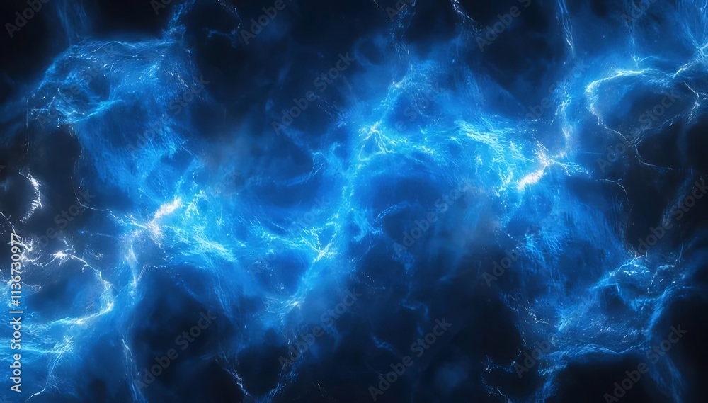 Blue swirling energy, abstract. Blue swirling energy, abstract.