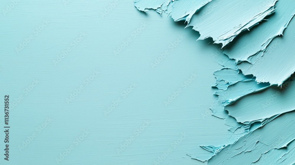 a close up of a piece of blue paint on a wall a close up of a piece of blue paint on a wall